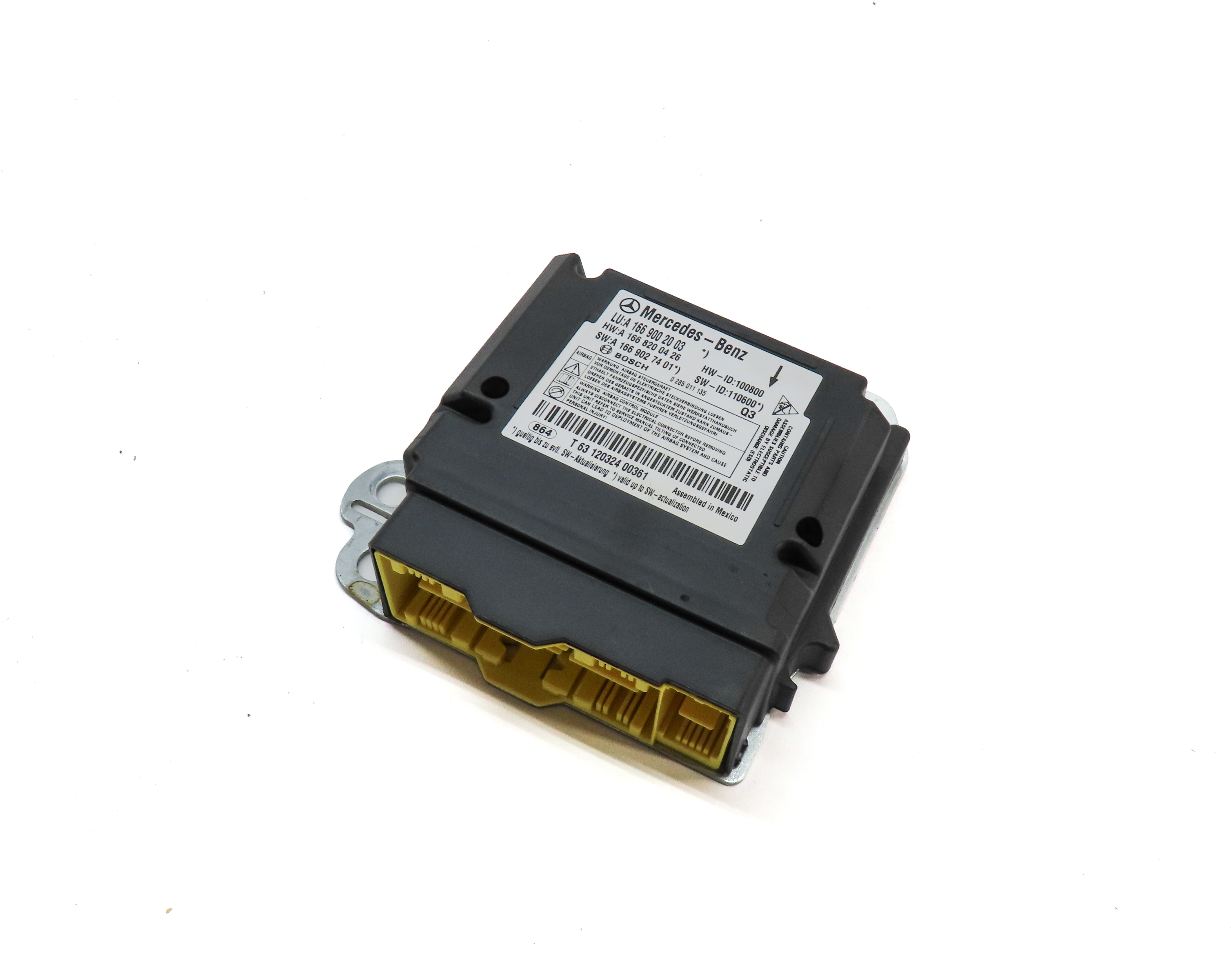 12-15 MERCEDES G550 G63 GL350 GL450 GL550 ML350 ML550 (X166 W166) SRS BAG MODULE — exact item pictured